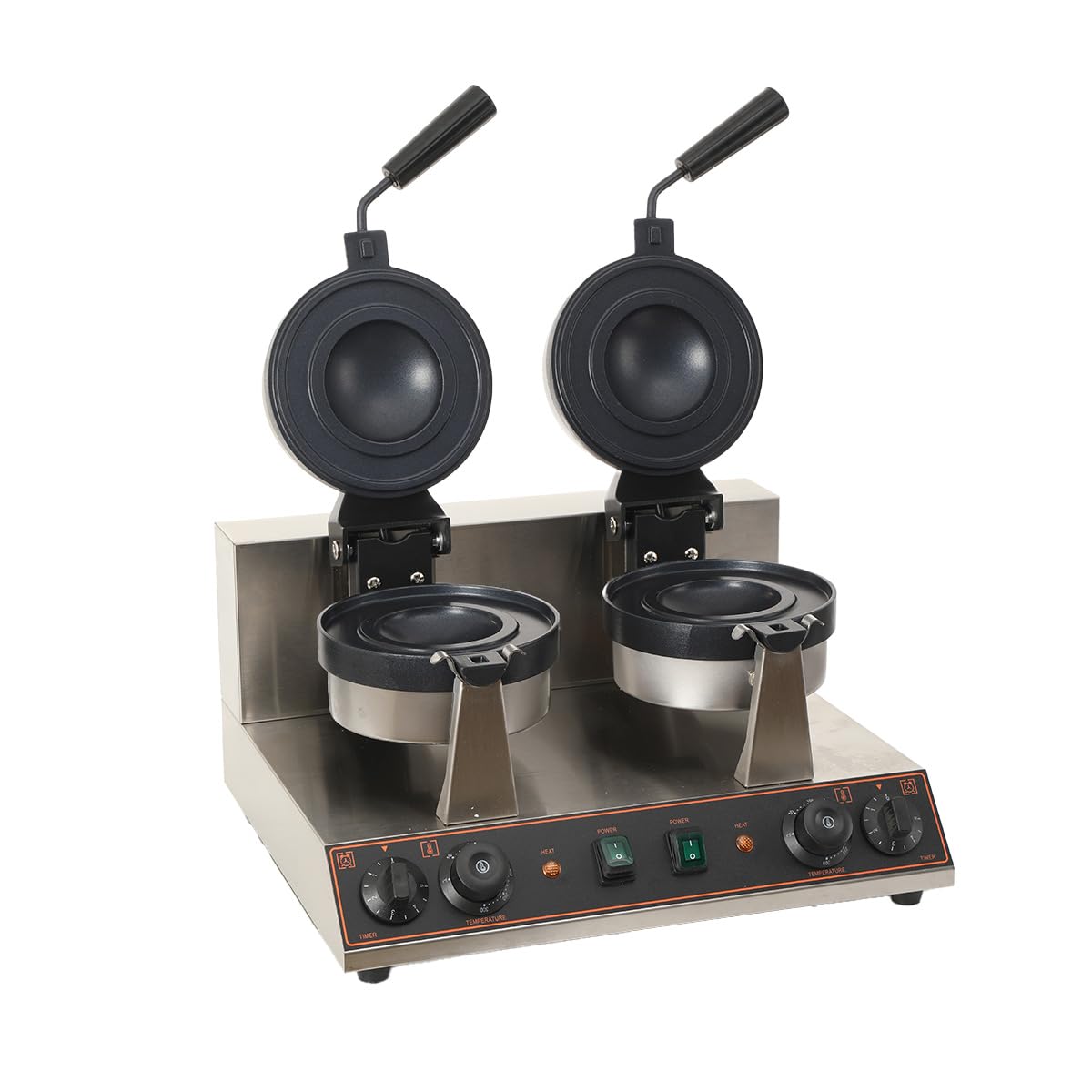 Elektrische UFO-Burger-Presse, 2600W Kommerzielle Doppelkopf-Burger-Maker | Eiscreme-Burger-Maschine, Antihaft-Hitze-Presse-Maschine, schnelle Erwärmung, für Haus Snack-Bar usw
