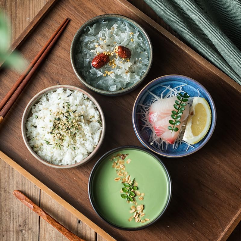 Plato llano, plato de frutas japonés, postre, restaurante en casa, platos de cerámica apilables