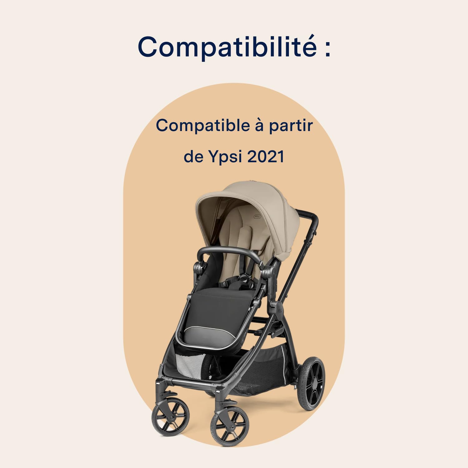 PEG Double Adapters Ypsi/Z4 - Adaptateurs Doubles pour Configuration Jumeaux ou Enfants Rapprochés - Compatible avec les Poussettes Ypsi et Z4 de Peg