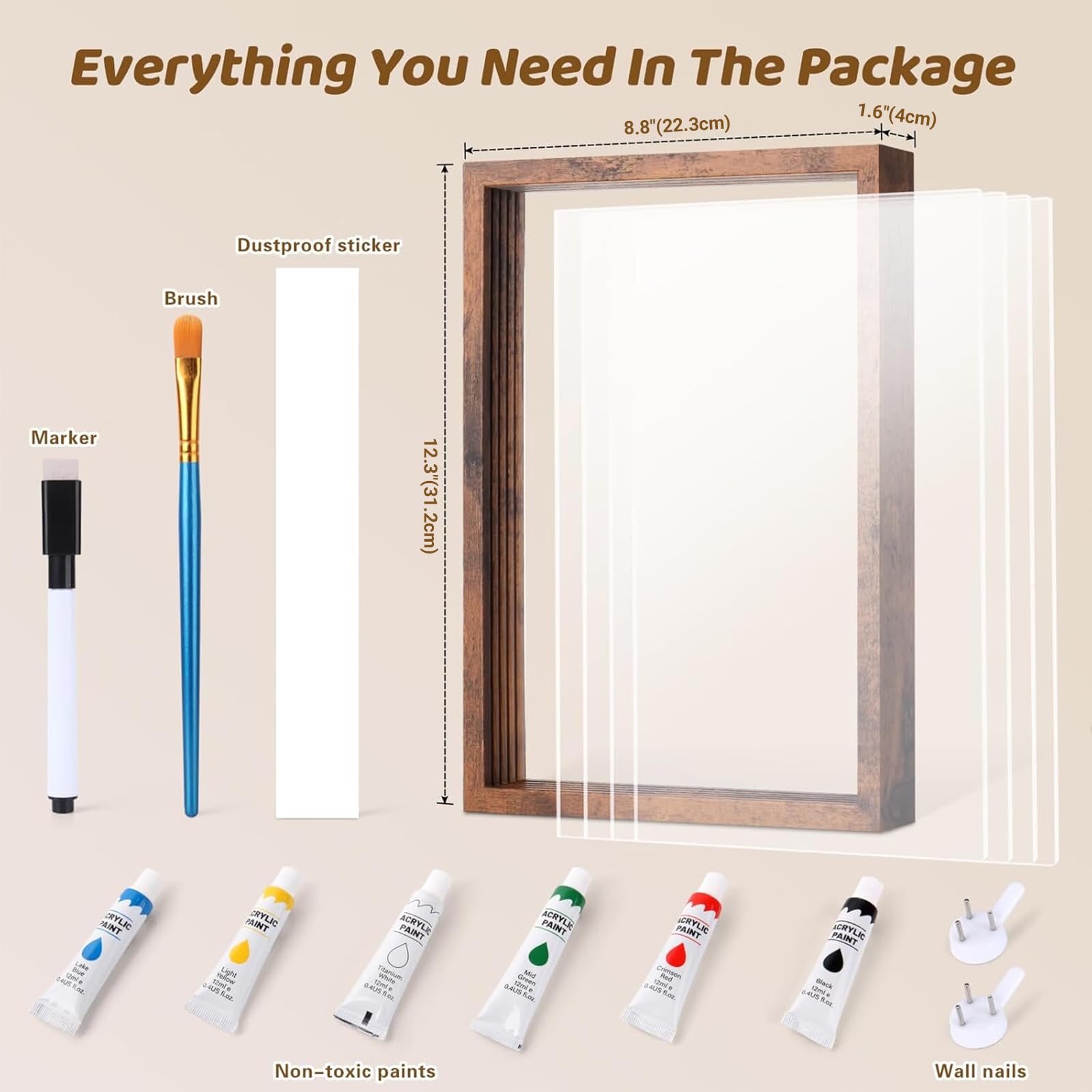 Kit de huellas de manos familiares, marco de recuerdo de manualidades, kits de impresión de mano de bebé, regalos familiares para nueva mamá, nuevos padres, abuelos, día del padre, día de la