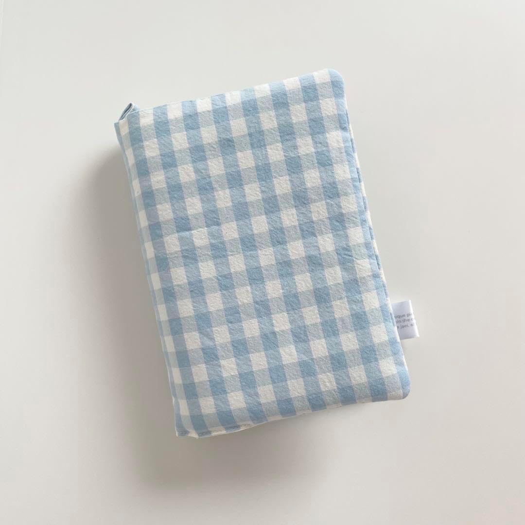 早い者勝ち 韓国 貯金 アクリルバインダー カバー A6 水色 チェック 2 早い者勝ち 韓国 貯金 アクリルバインダー カバー A6 水色 チェック 2