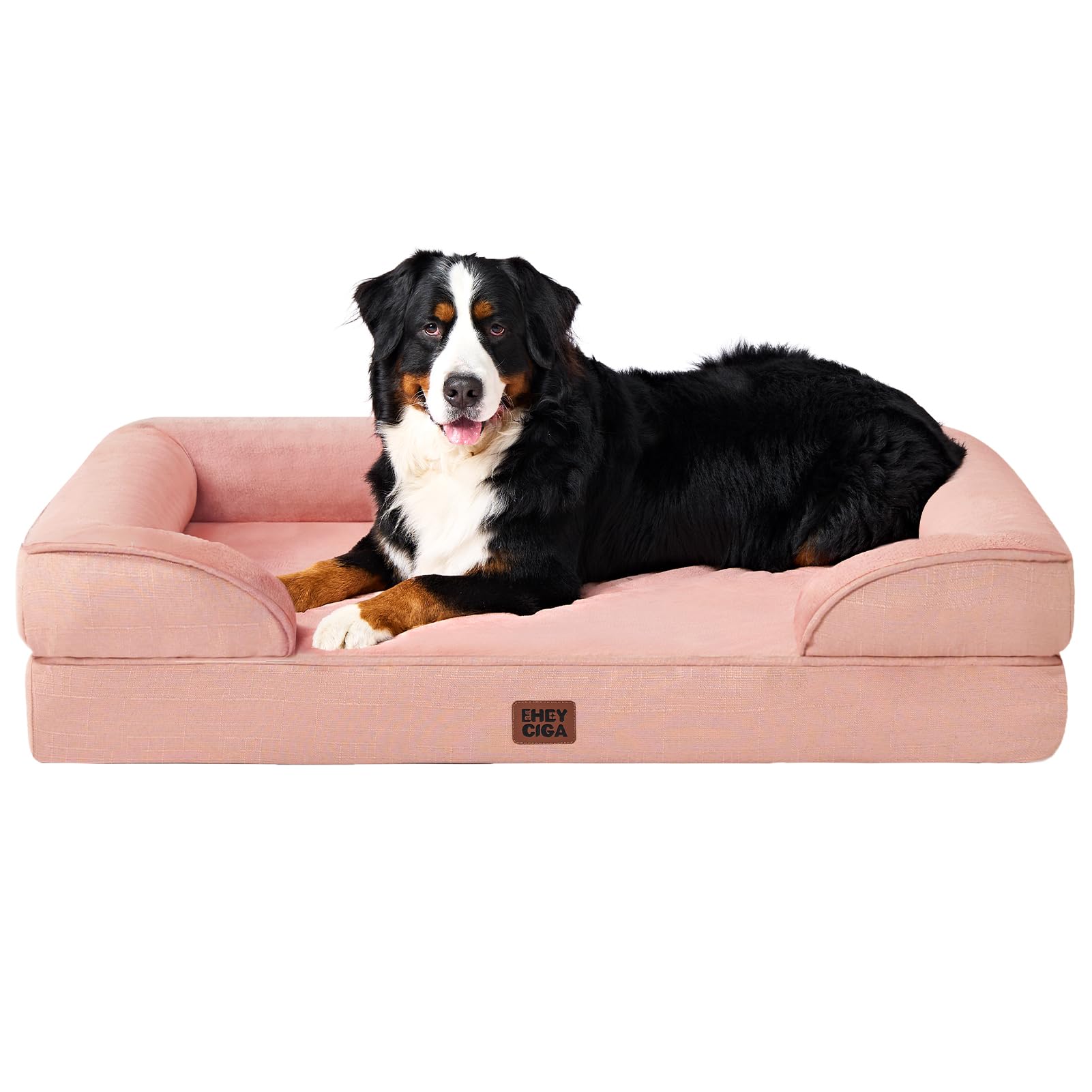 EHEYCIGA Orthopädisches Hundebett, Memory Foam Hundekorb, Waschbar Hundesofa Wasserdicht rutschfest, Hundecouch mit Hohem Rand