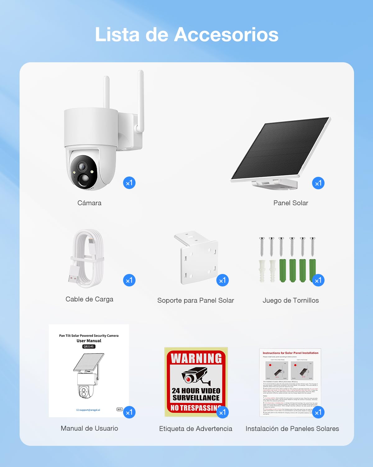 Tical 4MP Camara Vigilancia WiFi Exterior Solar sin Cable con Bbatería | 24/7 Grabación Continua Cámara de Seguridad con Panel Solare, AI Detección de Humana, IP66 con Wi-Fi 2,4 GHz