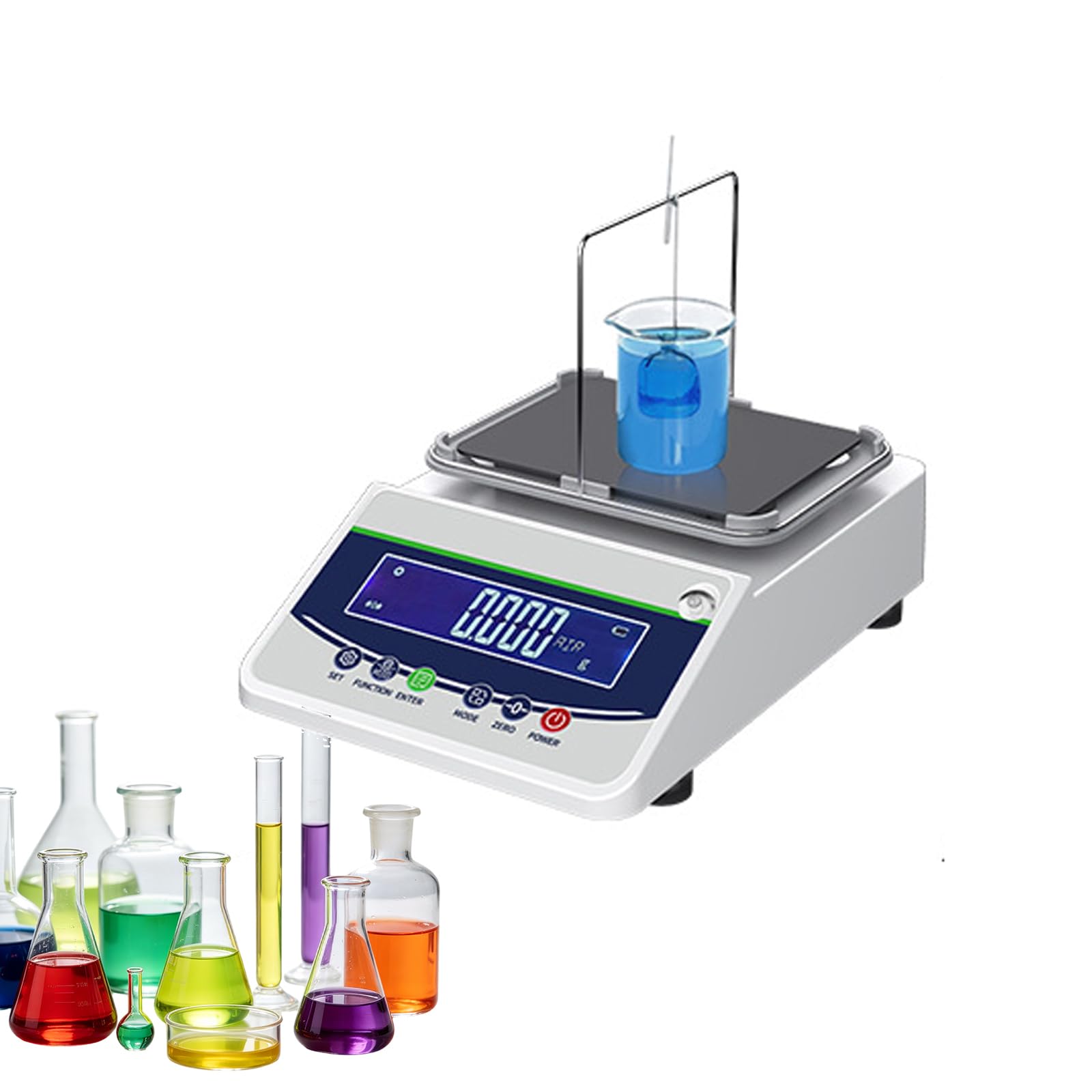 Qlbnxks Liquid Purity Density Meter Accuracy 0.005g for Laboratories and Research rooms
