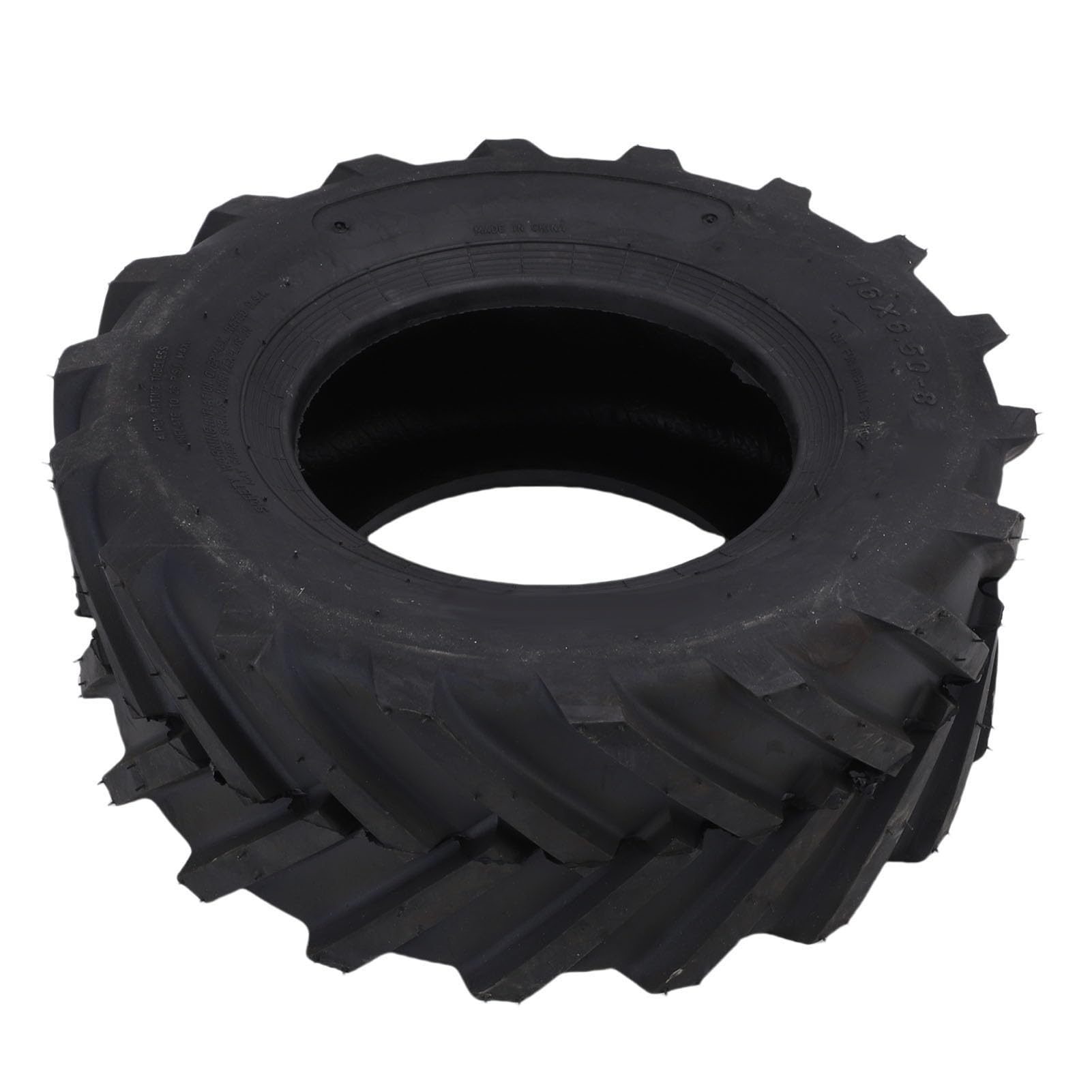 Akozon Neumático sin Cámara 16x6,50-8, Alta Tracción, Neumático para Tractor Agrícola, Cortacésped, ATV, Cultivadores