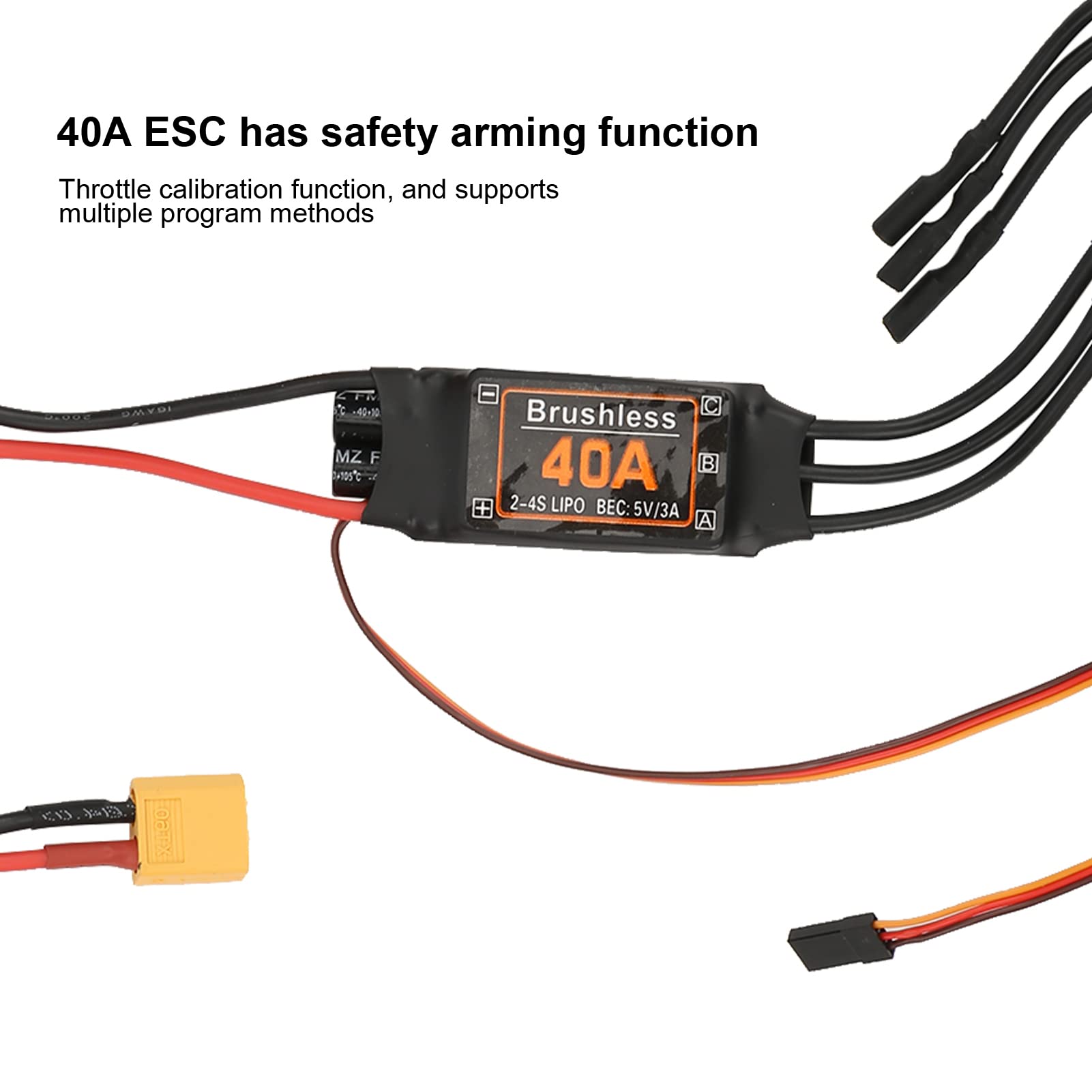 Kit Moteur Avion RC Hélicoptère Brushless ESC 40A XT60 Servo 9G Hélice 1060 2217 1100KV
