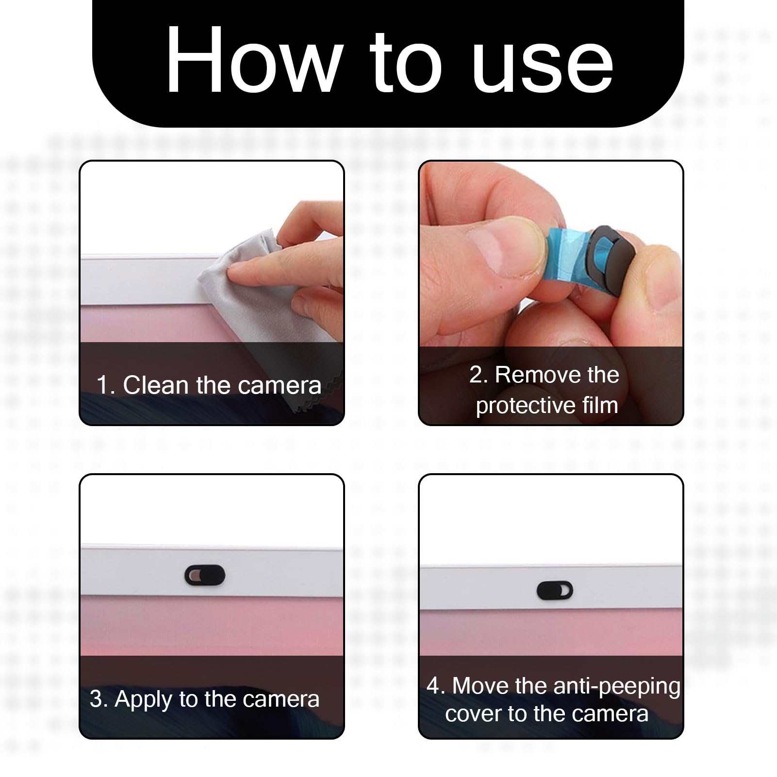 [24 Pezzi]Webcam Cover,Copri Webcam,Copri Webcam Pc Portatile, Copri Webcam Slider Copertura Webcam Ultra Sottile Camera Cover Per Laptop, Pc, Computer Portatile, Phone, Tablet, Smartphones, Noteboook