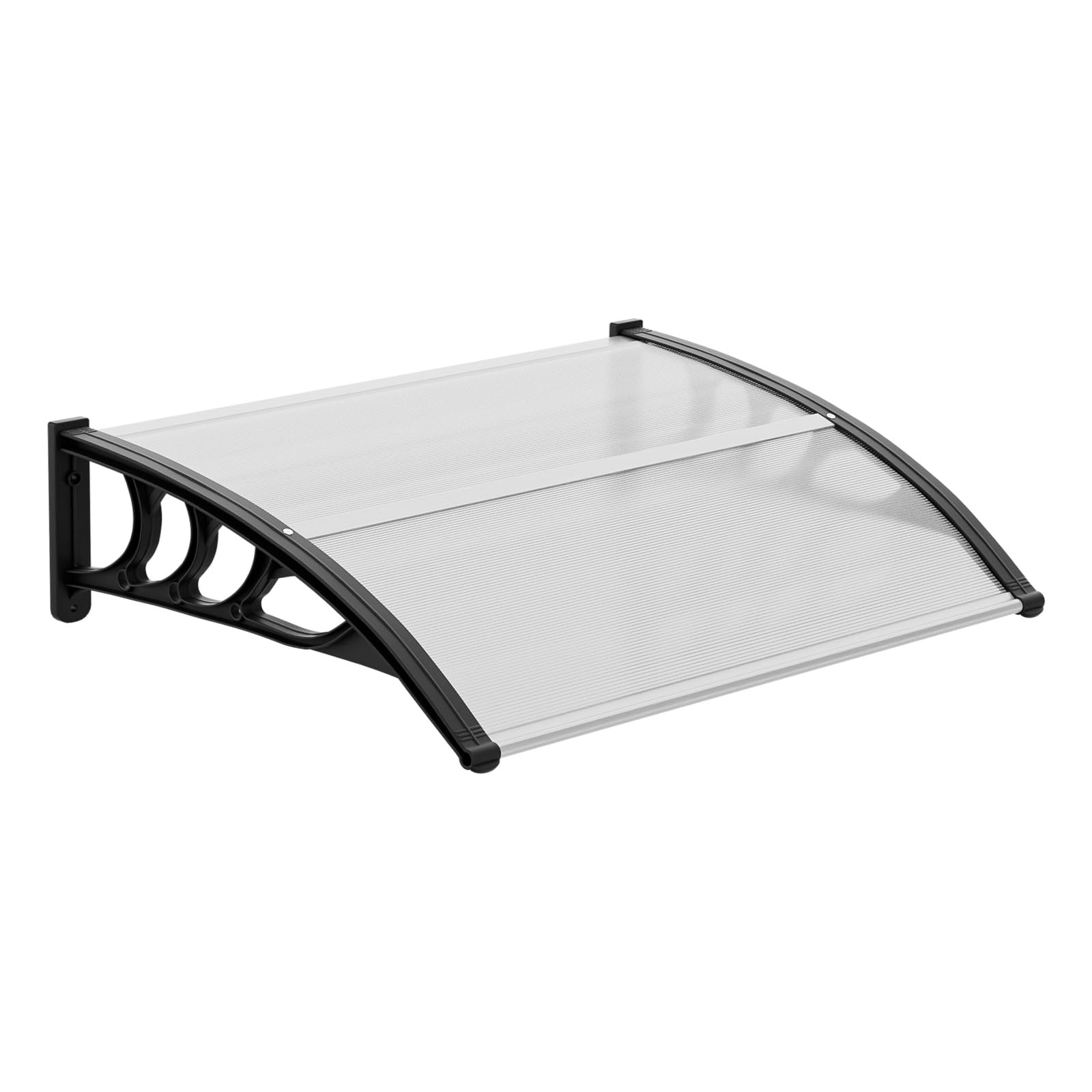 VINGLI Window Awning Door Canopy Exterior, 30" x 40" Awnings for Doors Polycarbonate Cover Patio Door Awning Rain Snow Sunlight Protection Hollow