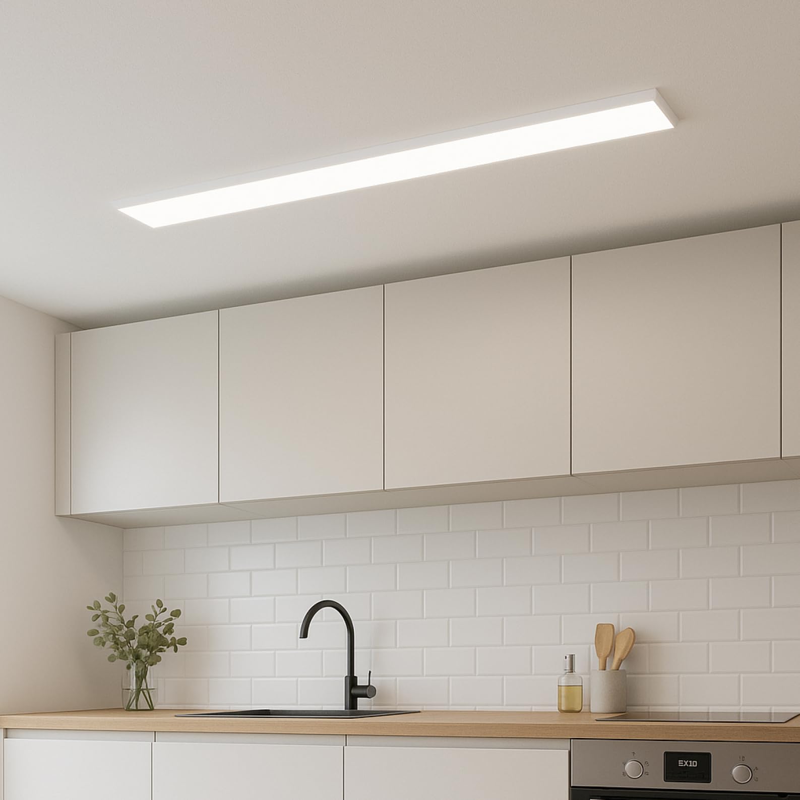 LED ATOMANT 6x Pantalla Luminaria LED 120cm 90W CCT 3000-6500K 8500lm | Con Selector de color CCT