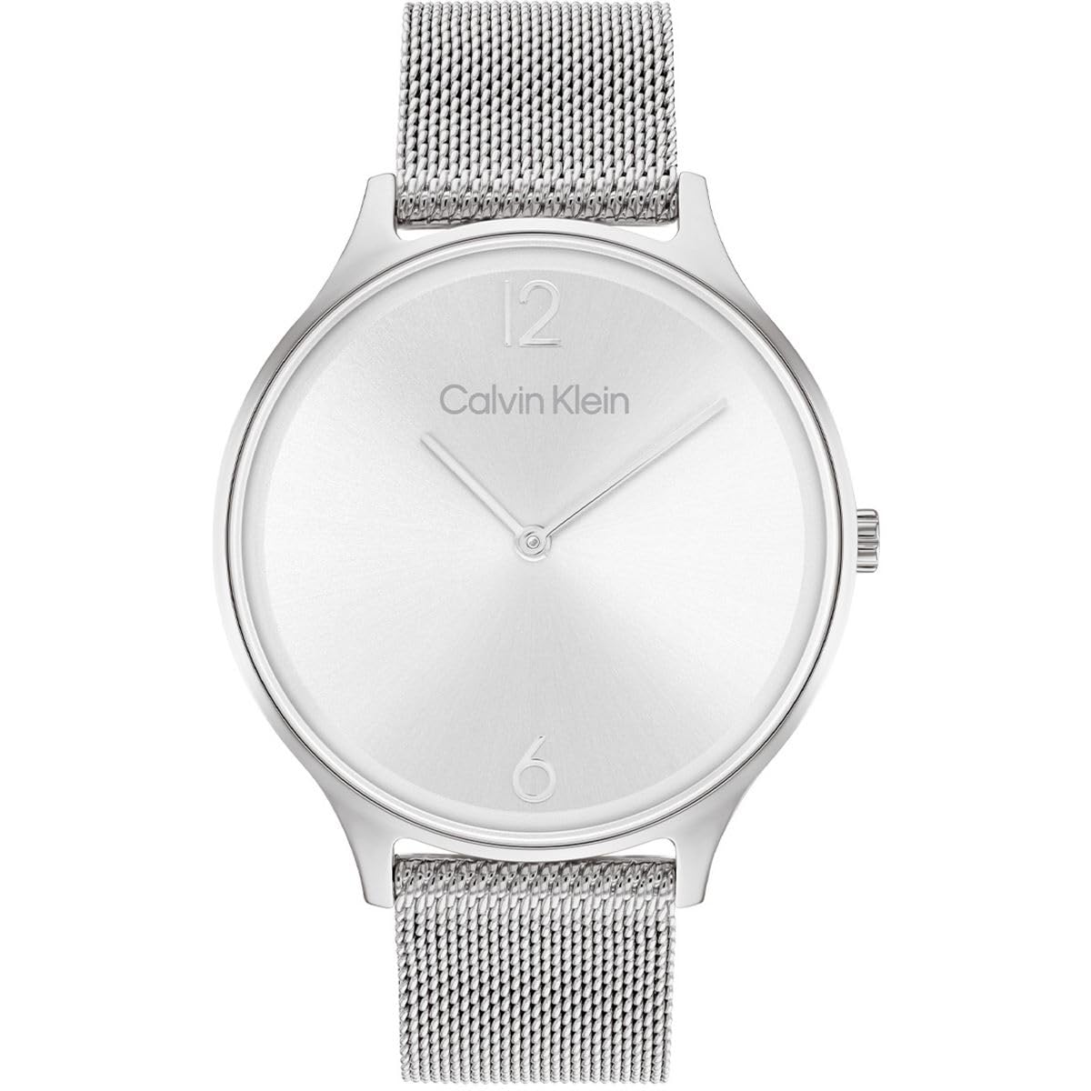 Calvin Klein Analogue Quartz Watch for women Timeless Mesh 38mm Collection with Stainless Steel Mesh or Leather Bracelet