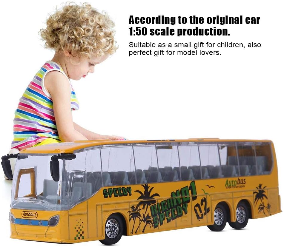 Zerodis 150 Simulation Transit Bus Model Alloy PullBack Bus Toy with