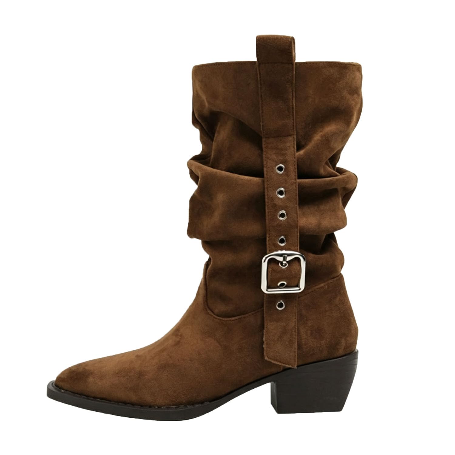 Stiefel Damen Boots Slouch Western,Schafsfutter Kuhleder
