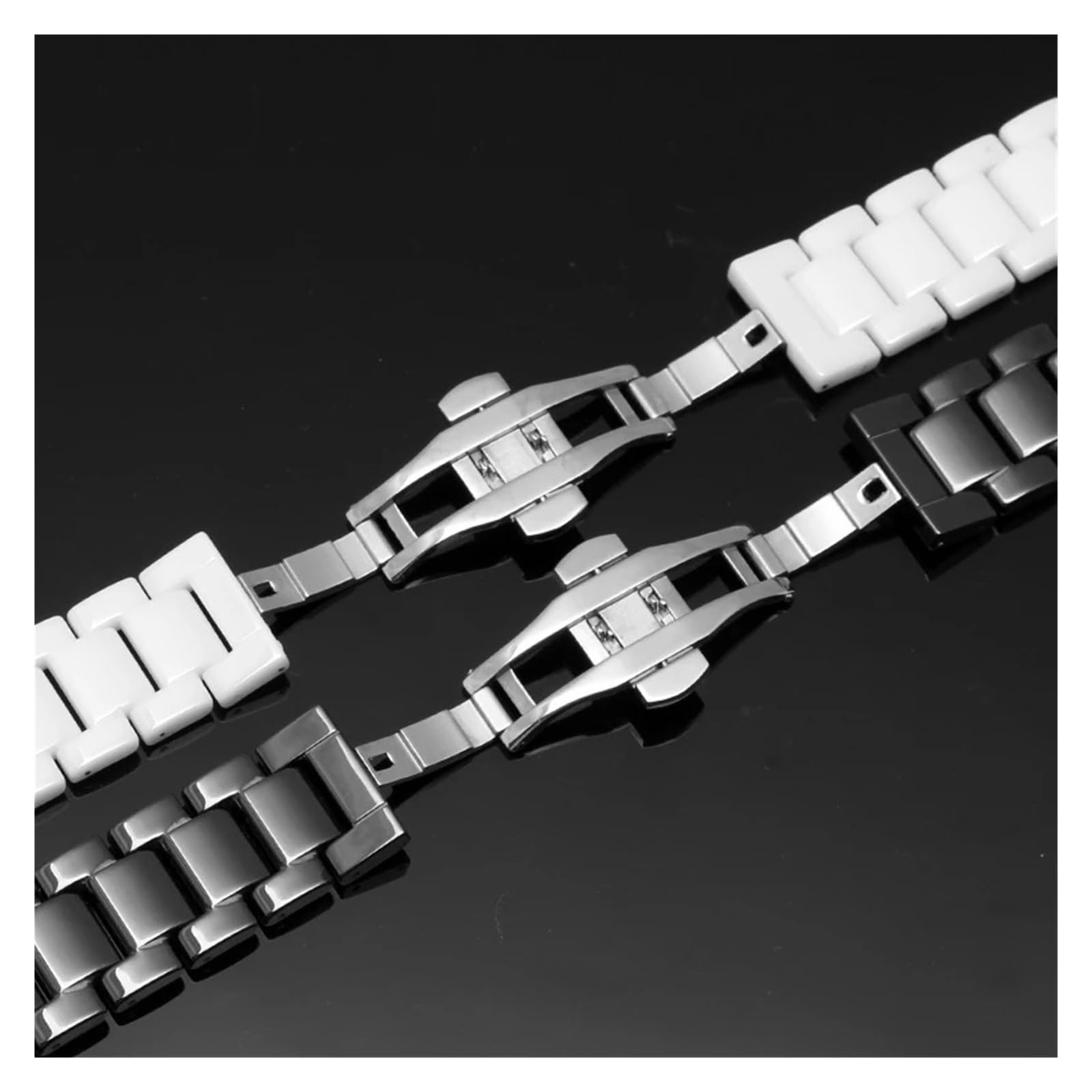 HMFang Cinturino in Ceramica 20 22 Mm Bracciale A Catena for Cinturino Dell'orologio
