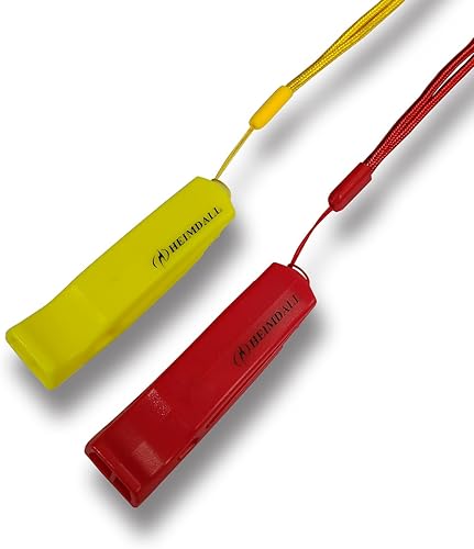 Miniatura 8 de HEIMDALL Silbato de Emergencia con Cordón para Seguridad en Navegación, Campamento, Montañismo, Caza, Señalización de Rescate de Supervivencia
