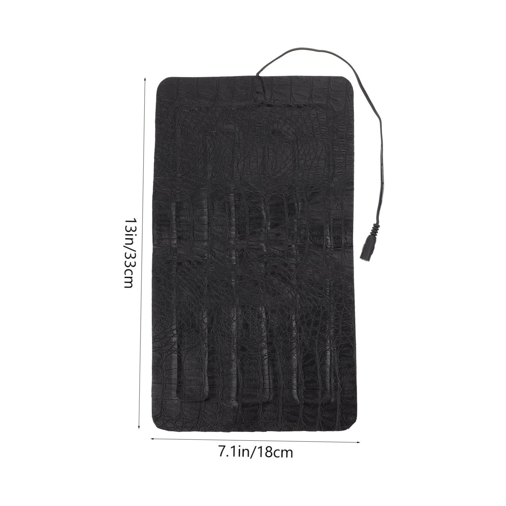 Tappetino Riscaldante per Rettili in Cuoio Nero Regolazione USB a 3 Livelli di Temperatura, Portatile per Animali Domestici Piccoli e Ambienti Esterni