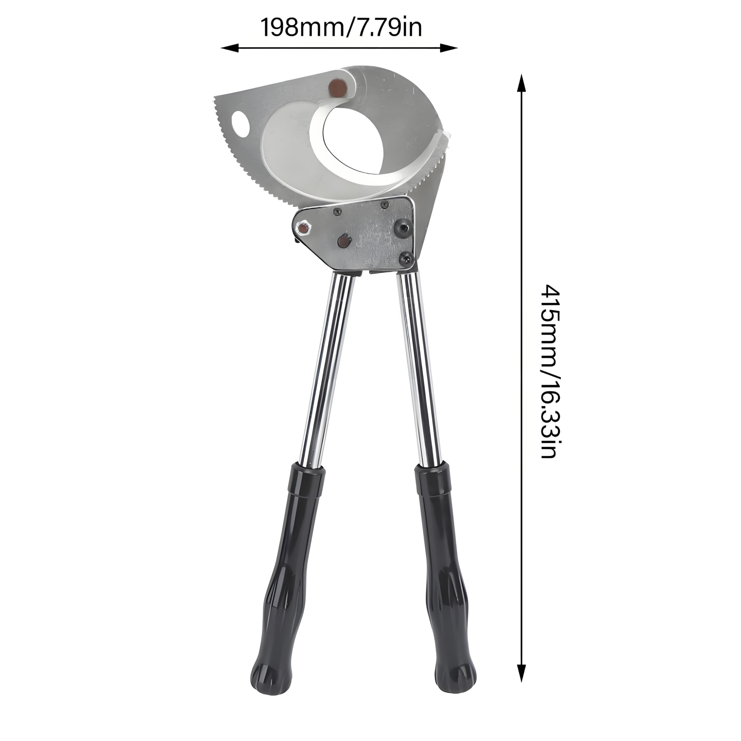 Tagliacavi a Cricchetto, 750MCM 400mm2, Diametro 65mm, 2,6 Pollici