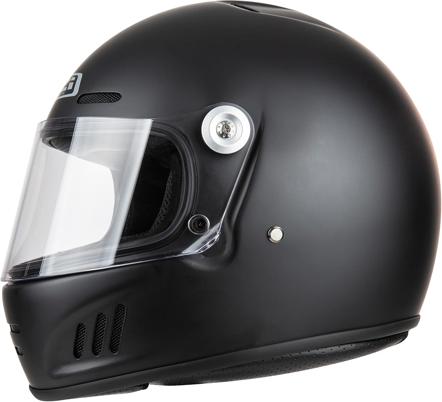 NZI Casco de Moto Integral Club Sv Negro Mate Talla M Fibra de Vidrio
