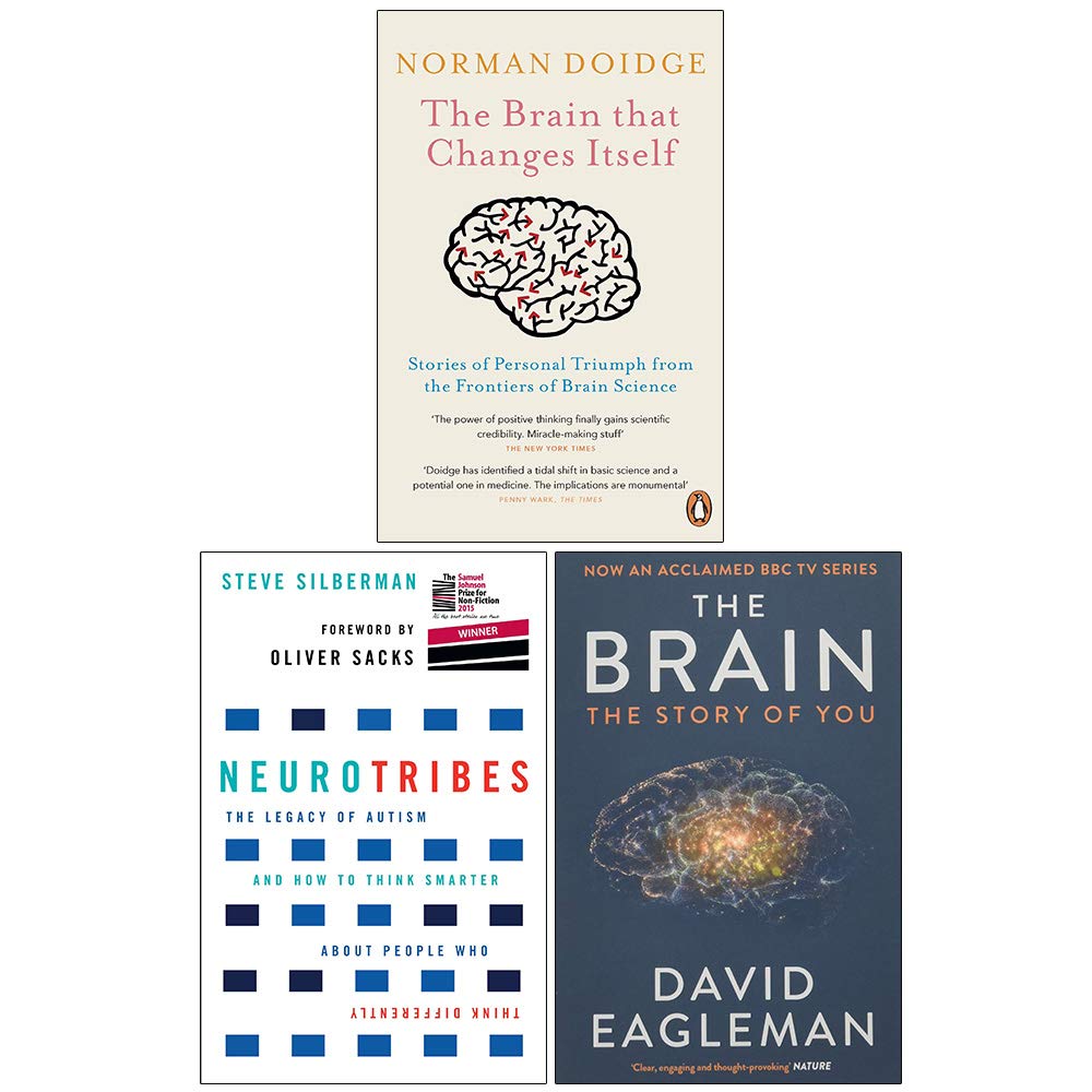 The Brain That Changes Itself, Neurotribes, The Brain The Story of You 3 Books Collection Set Paperback – 1 Jan. 2020