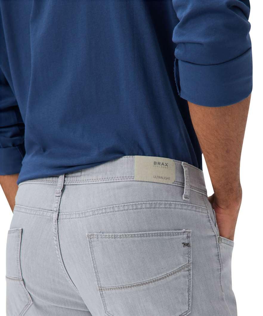 Brax Herren Style Cadiz Ultralight Denim Blue Planet Five-Pocket Jeans Silver Sea Used 38W / – Bild 7
