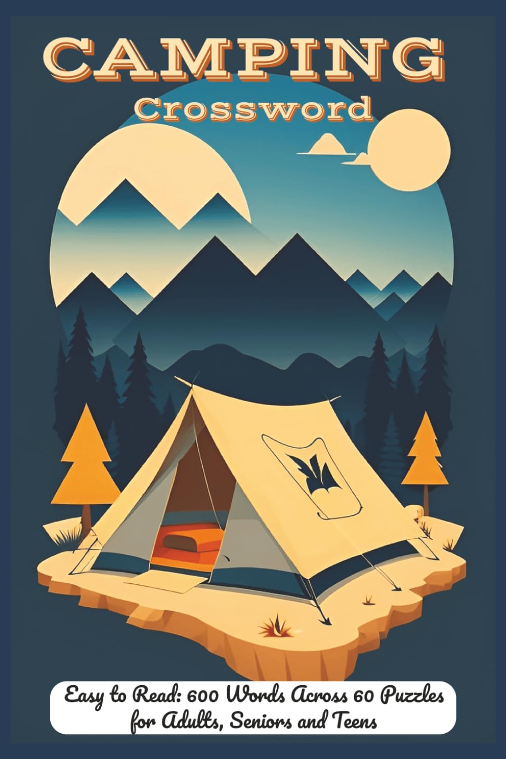 Camping Themed Crosswords: Hiking Trails, Campfires, Tents, Wilderness