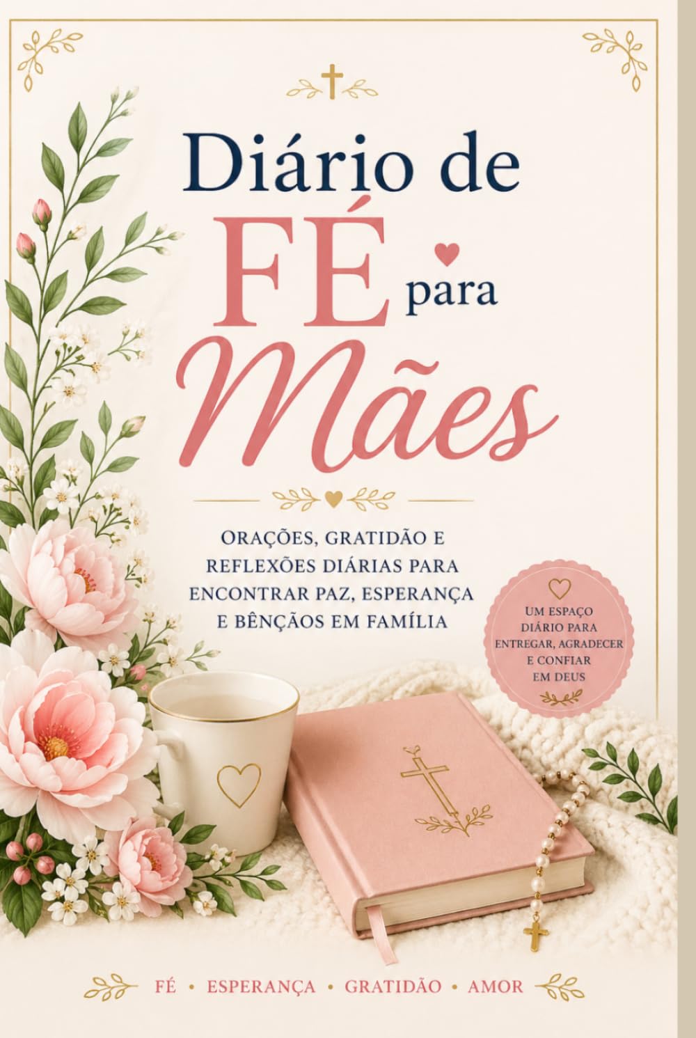 Diário de Fé para Mães: Orações, Gratidão e Reflexões Diárias para Encontrar Paz, Esperança e Bênçãos em Família