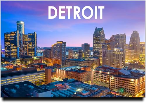 Detroit Michigan Fridge Magnet