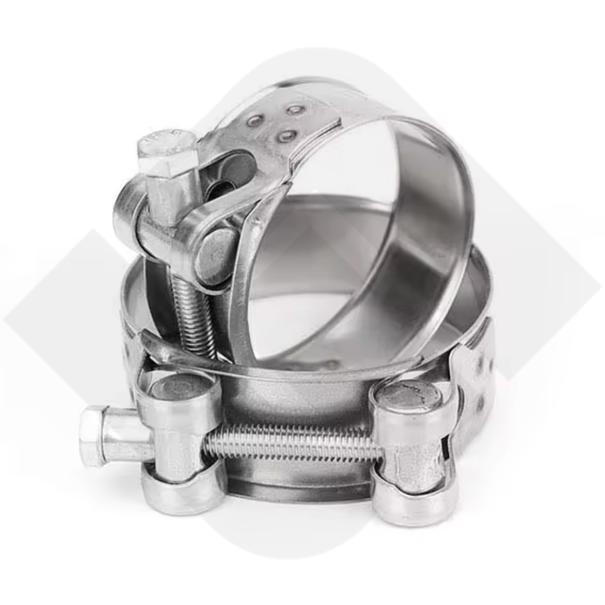 Gelenkbolzenschelle Edelstahl PREMIUM V2A-W4 Schlauchschellen Spannbackenschelle Auspuffschellen Gelenkbolzen Schelle (10, 23-25 mm)