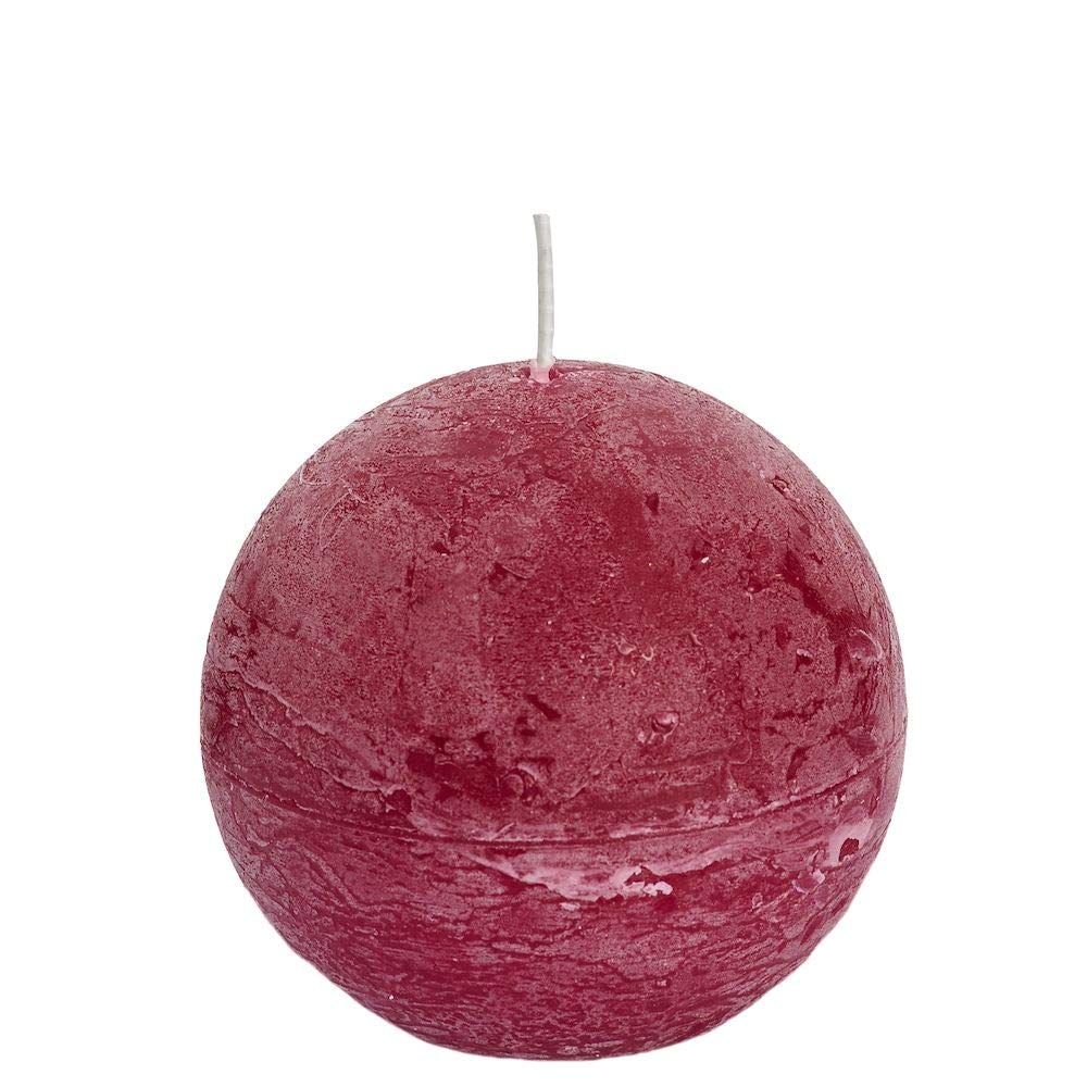 Kugelkerzen Rosé 80mm 6 Stück - Deutsche Qualitätskerzen 25h Brenndauer