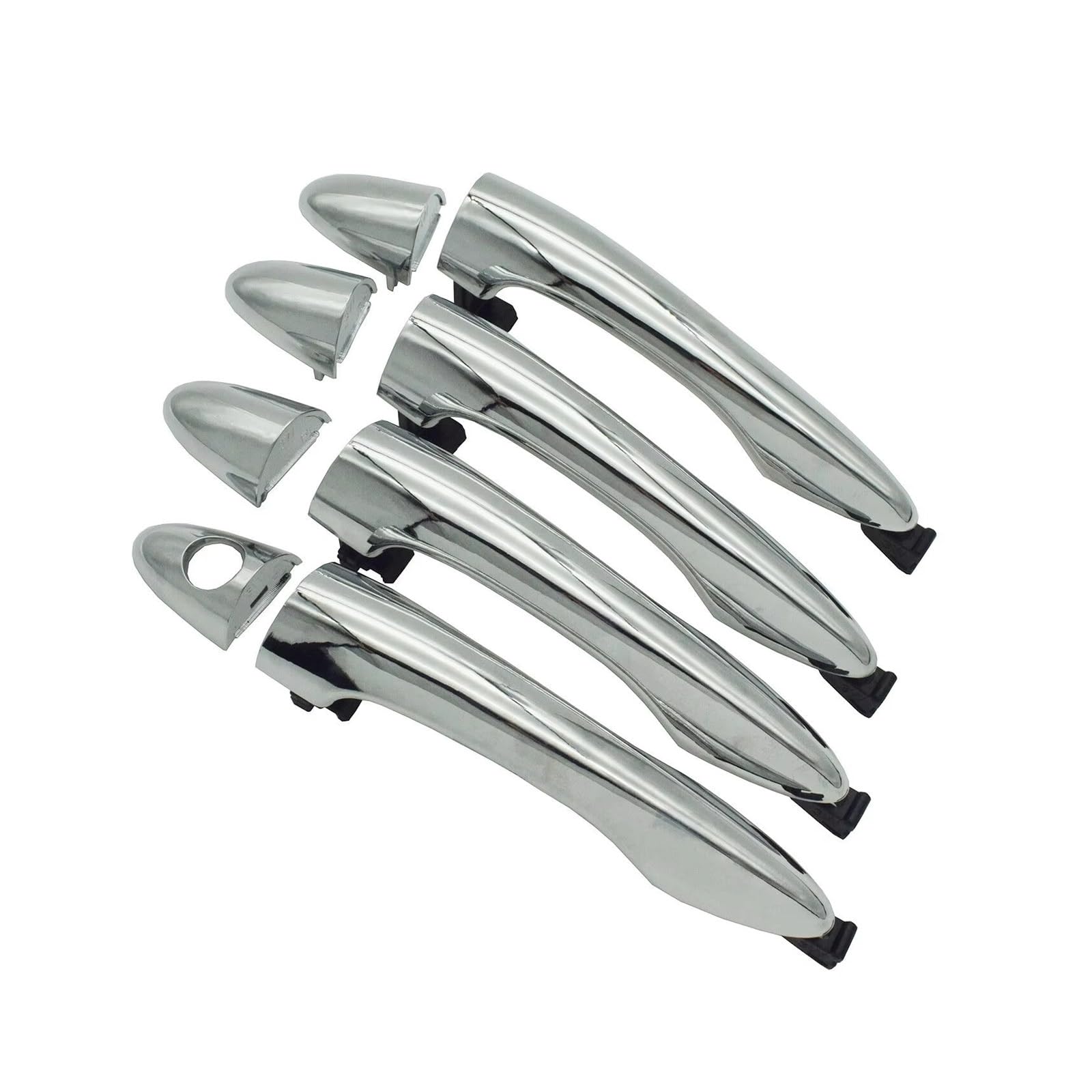 Dbckls One Color Vehicle Exterior Outer Door Handle For Kia For Sportage 2011 2012 2013 2014 2015 2016 4Pcs Front Rear Exterior Outside Door Handles Set Chrome 82661-3W000