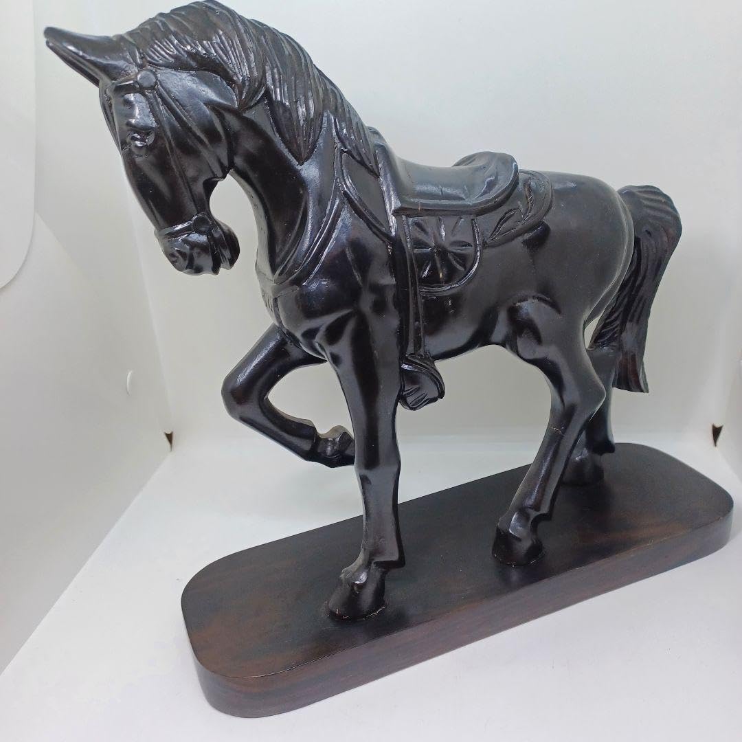 Amazon.co.jp: Thoroughbred Horse Tree Carved Interior Figurine