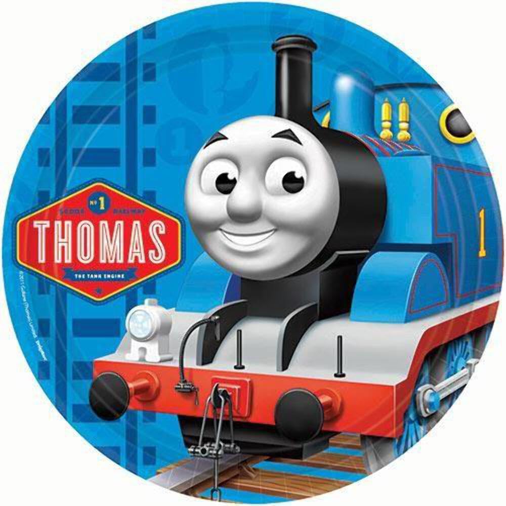 Thomas & Friends™ Kleine Pappteller – 8 Stück, 21cm Durchmesser, 2 Designs (rot & Blau), Offiziell Lizenziert