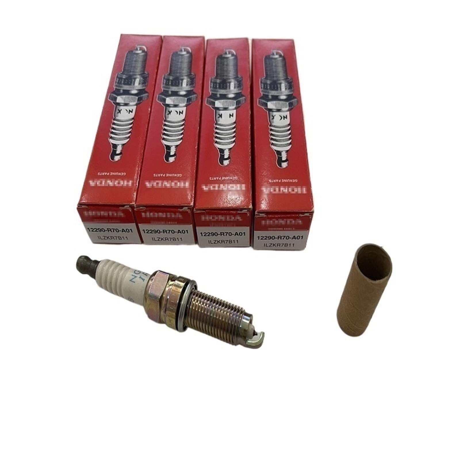 Nuova Candela di Ricambio per Riparazione e Manutenzione del Motore dell'auto: OEM: 12290-R70-A01/ILZKR7B11 (Confezione da 4)