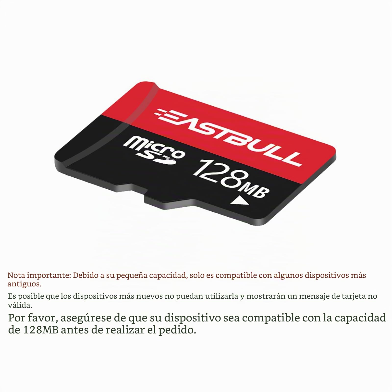 EASTBULL Tarjeta Micro SD de 128 MB (Paso de 128 GB), Tarjetas de Memoria SD de 128 MB, Video Full HD, 90 MB/s, UHS-I U1, Clase 10 para cámara de vigilancia (10 Unidades y 2 adaptadores)