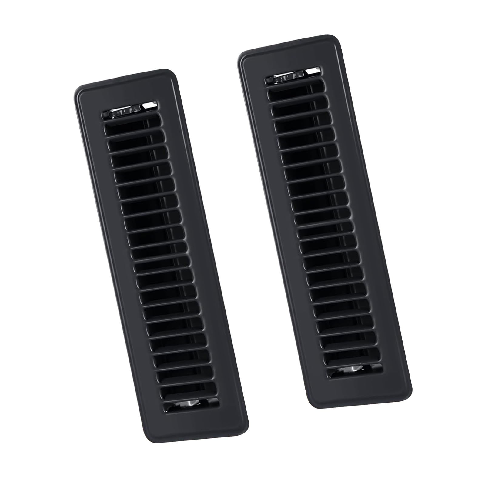 2Pcs Metal Floor Vent Covers Replacement High Efficiency Vent Grille Rustproof Air Cover with Adjustable Airflows Metal Floor Register Cover