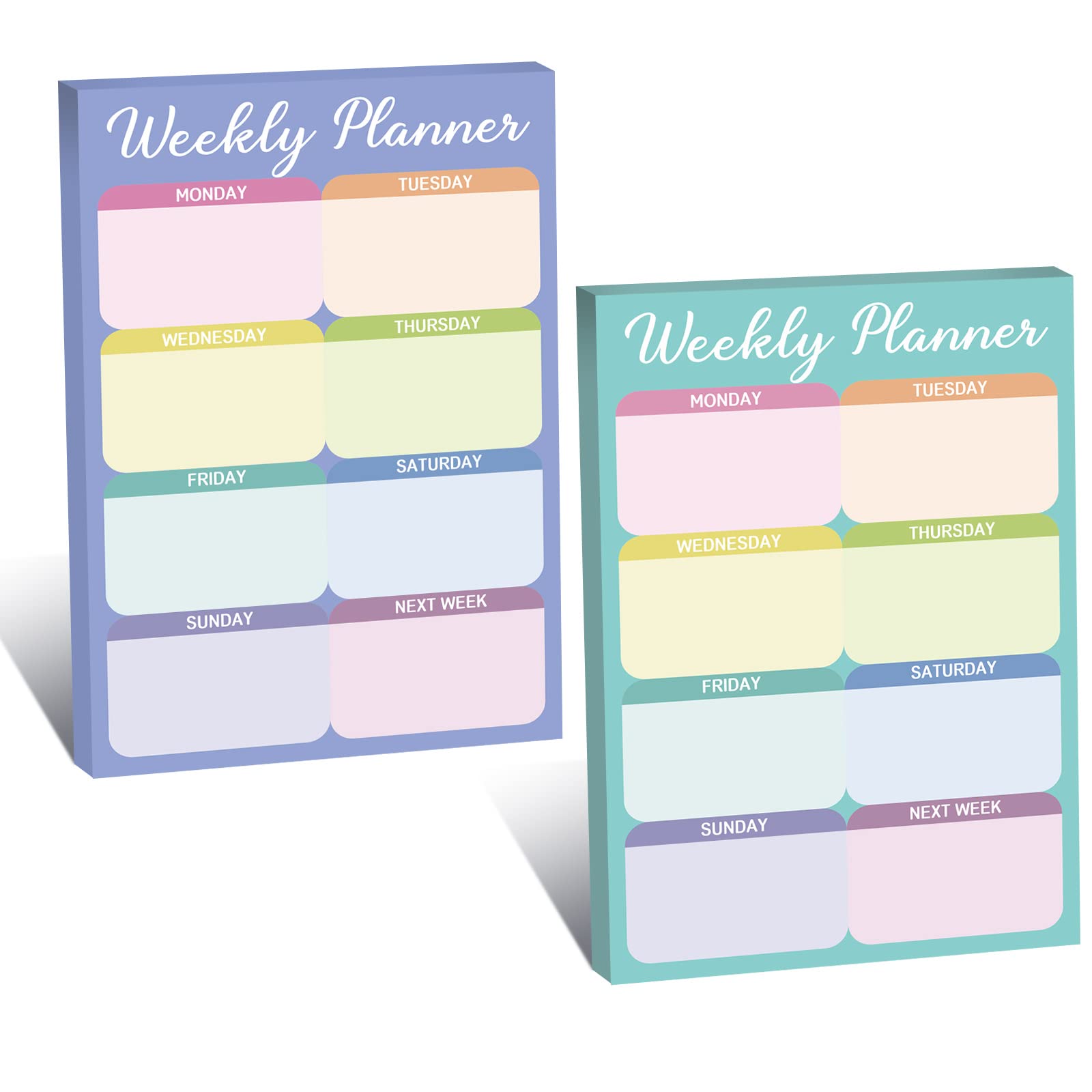 Amazon.com : 2 Pcs Magnetic Weekly Planner Notepad 100 Sheet Tear off  Magnetic Checklist Notepad Undated Planner Notepad with Magnet Planning Weekly  Calendar Mon to Sun Weekly Schedule Pad for Fridge Office
