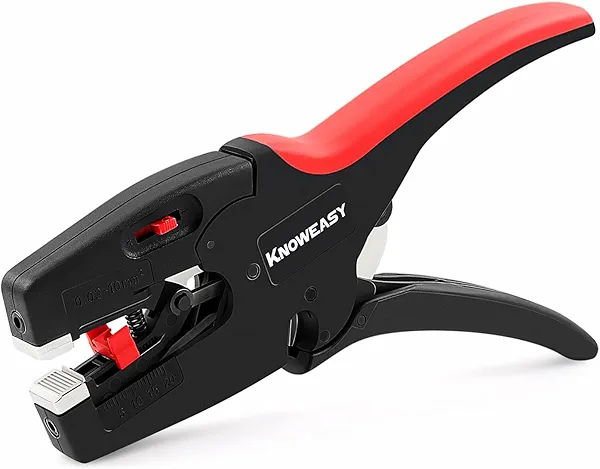 Knoweasy Upgraded Wire Stripper : 2-in-1 Heavy Duty Wire Stripper Plier and Cutter for 32-7 AWG (0.03mm²-10mm²), Essential Stripping and Cutting Tool for Professionals and DIY Enthusiasts