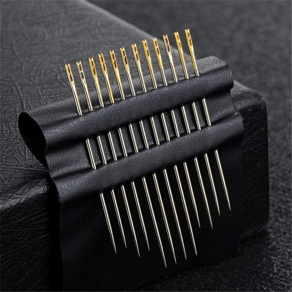 12/24Pcs Blind Needle Elderly Needle-Side Hole Hand Household Sewing Stainless Steel Needless Threading Apparel Sewing