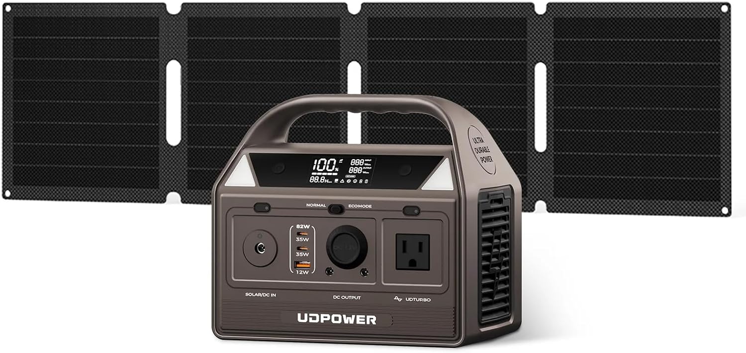 Portable Power Station C200 with 40W Mini Solar Panel, Surge 400W AC Output Power Bank, 192Wh(60,000mAh) LiFePO4(LFP) Battery, AC DC USB C for Home Use/RV/Outdoor/Camping