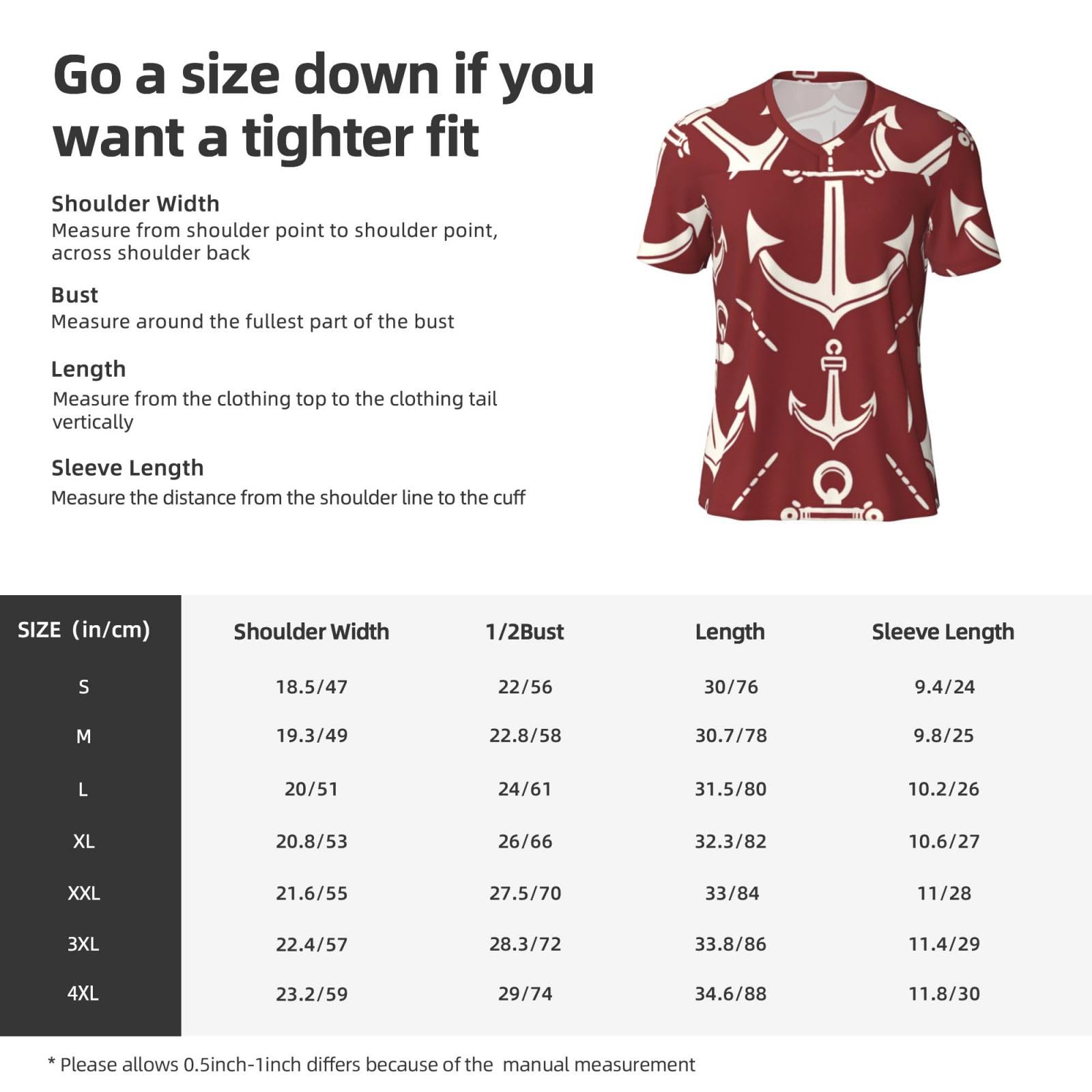 Stylish Athletic Sports Jersey Nautical-Maritime Men's Rugby Jersey 4X-Large Black