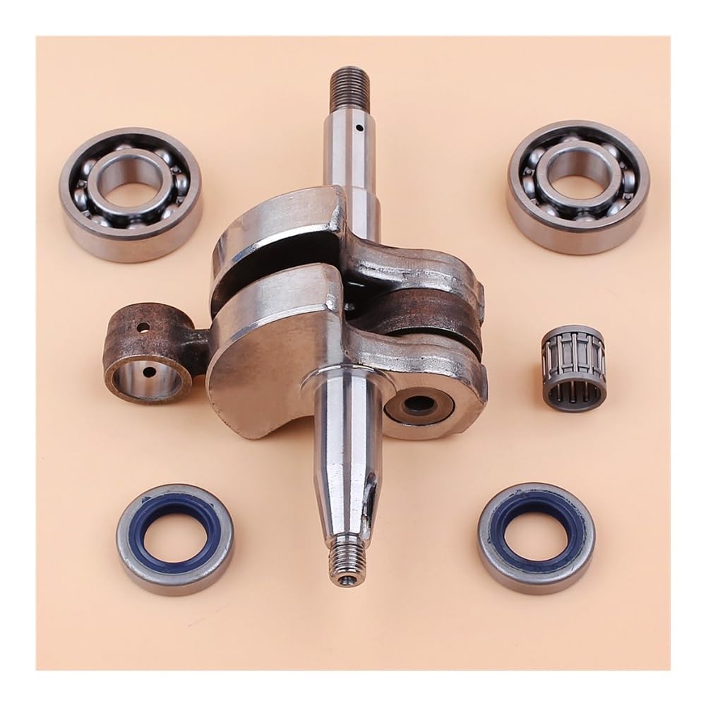 Kit de Motor con cojinete Bolas, retén Aceite y cigüeñal Compatible Motores Motosierra 268, 61, 66, 266 272
