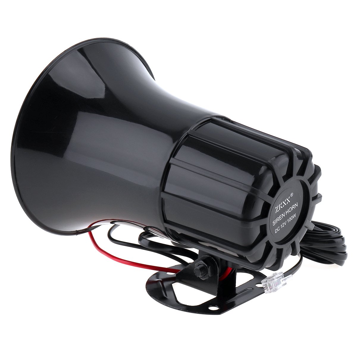 Sirène d'avertissement puissante 12 V pour voiture, vans, camions, motos avec haut-parleur 150 dB 100 W