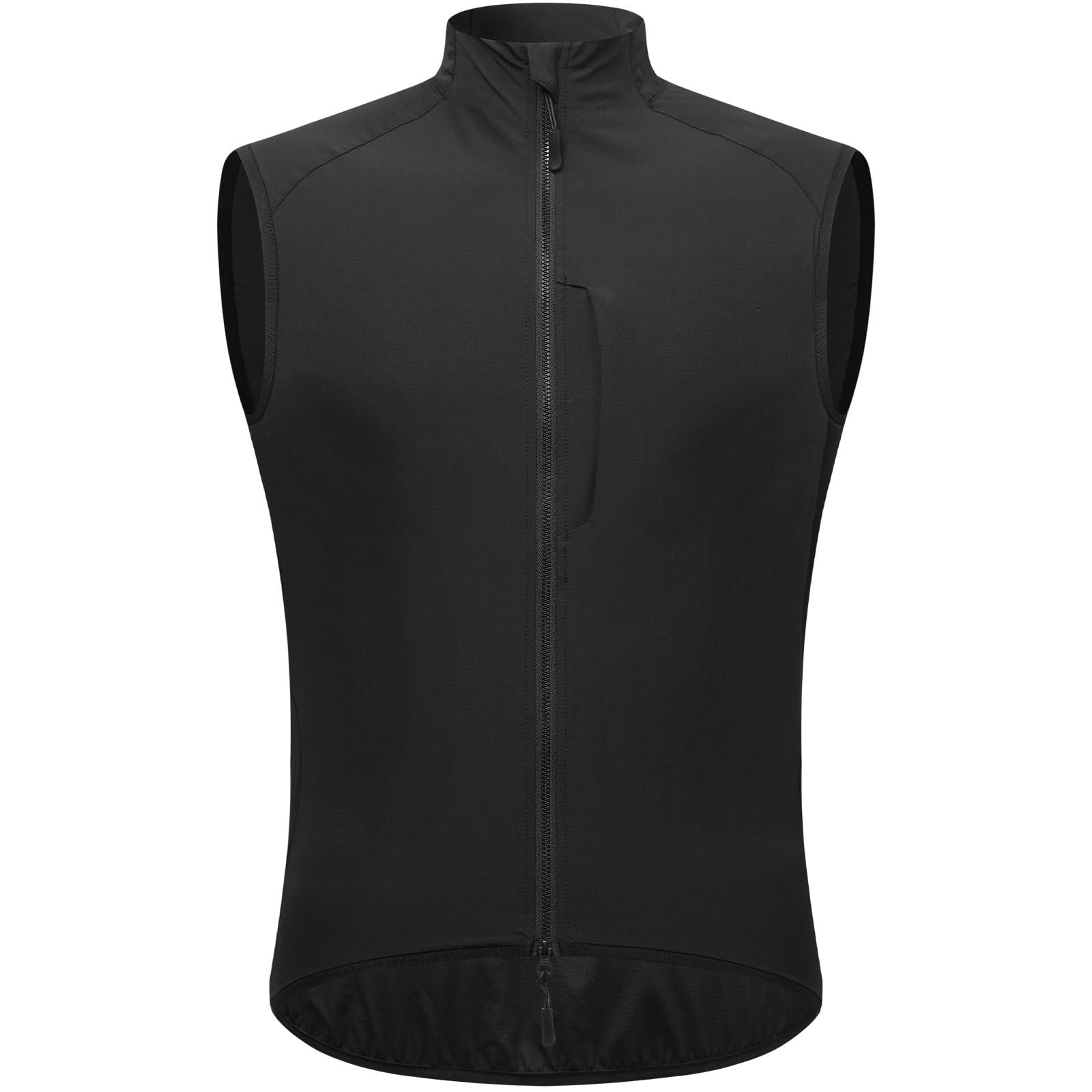 Chaleco ciclismo alta visibilidad, cortaviento transpirable secado rápido hombre chaleco reflectante ligero impermeable sin mangas para ciclismo nocturno montaña deportes aire libre