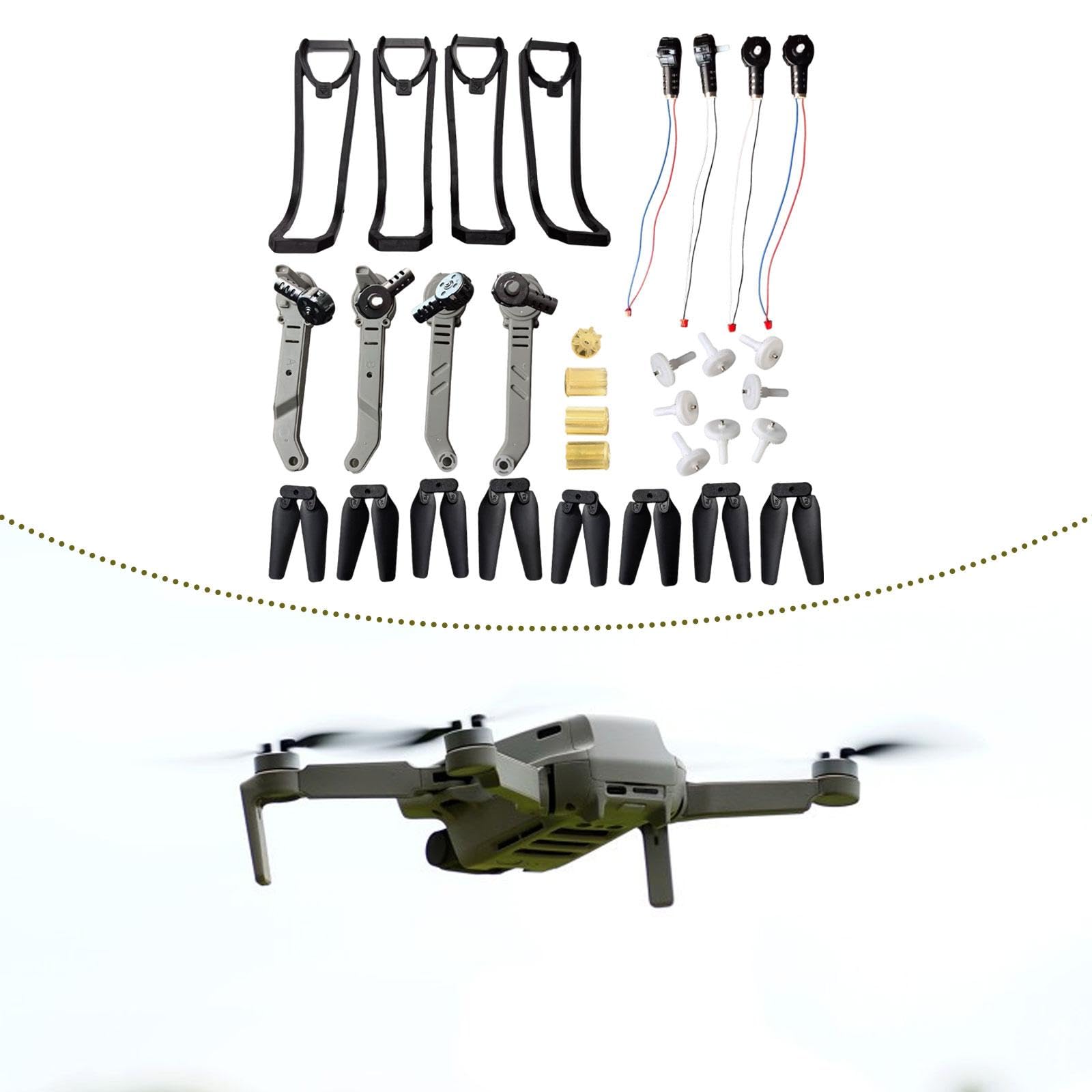 Menolana RC Quadcopter Spare Parts Set Drone Accessories Kit Practical DIY Accessories High Strength Engines Repair Parts for E88Pro, Gray