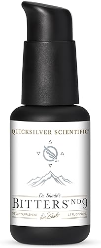 Quicksilver Scientific Dr. Shade's Bitters No. 9 - para la digestión - Bíter digestivo liposomal de acción rápida con cardo mariano, raíz de bardana