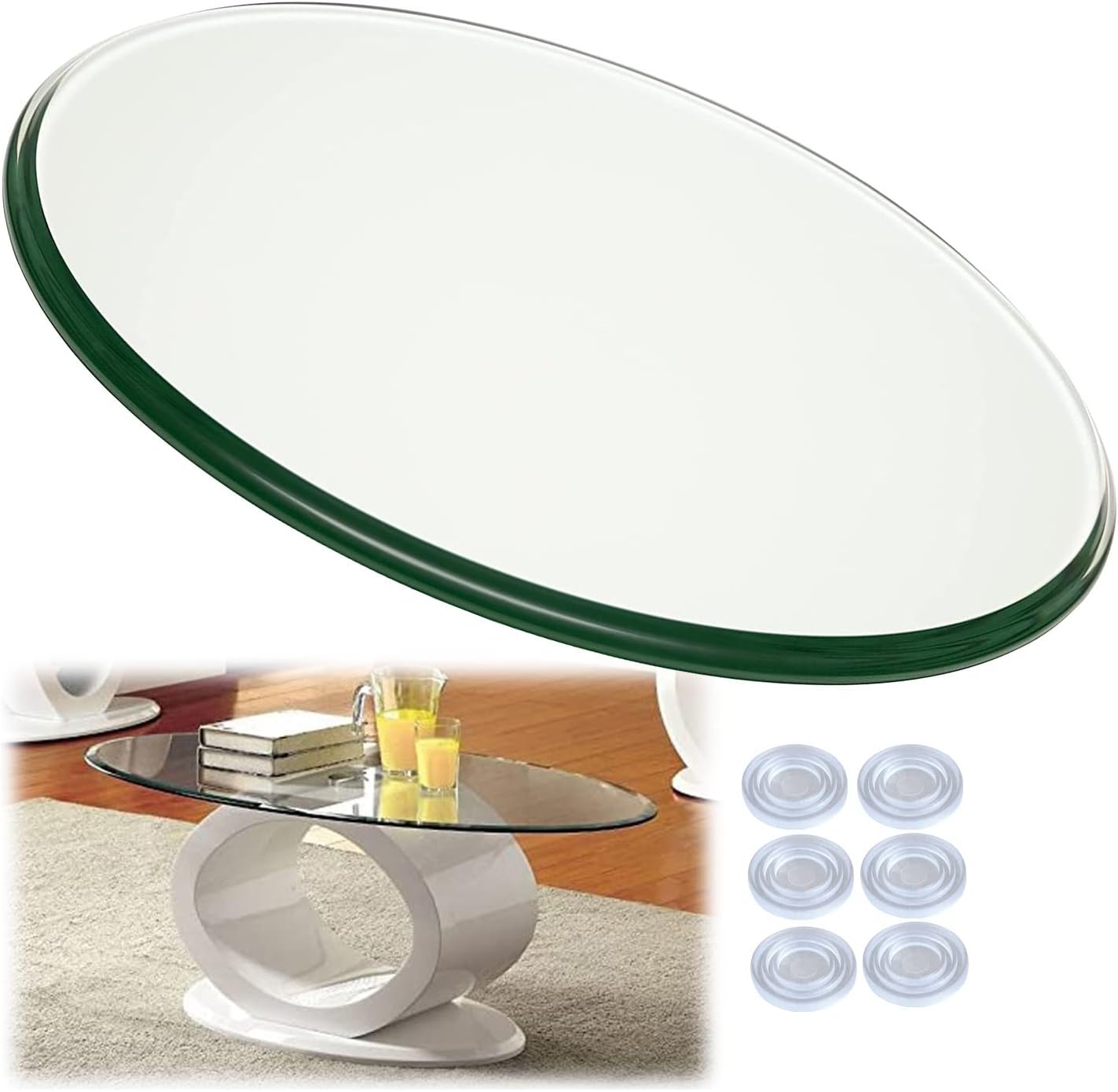 Glass Table Top Replacement Tempered Glass Round,For
