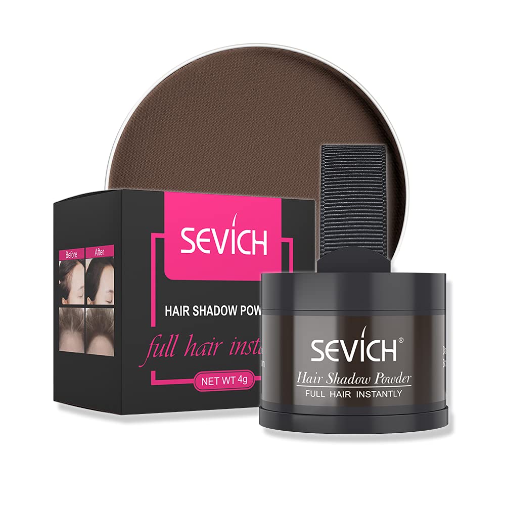 Amazon.com: Instantly Hairline Shadow - SEVICH Hairline Powder, Quick Cover  Grey Hair Root Concealer, Eyebrows & Beard Line, Hair Root Touch Up for  Thinning Grey Hairline, Windproof&Sweatproof, Dark Brown : Beauty &