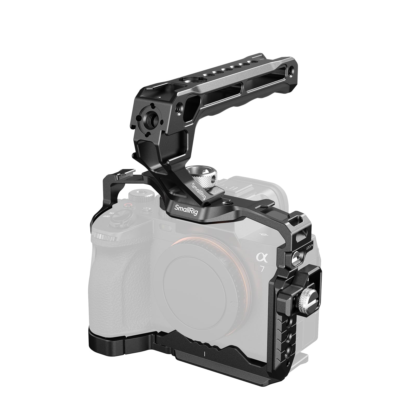 A7 IV Cage with Top Handle and HDMI Cable Clamp, Basic Kit for Sony Alpha 7R V/Alpha 7 IV/Alpha 7 S III - 3668