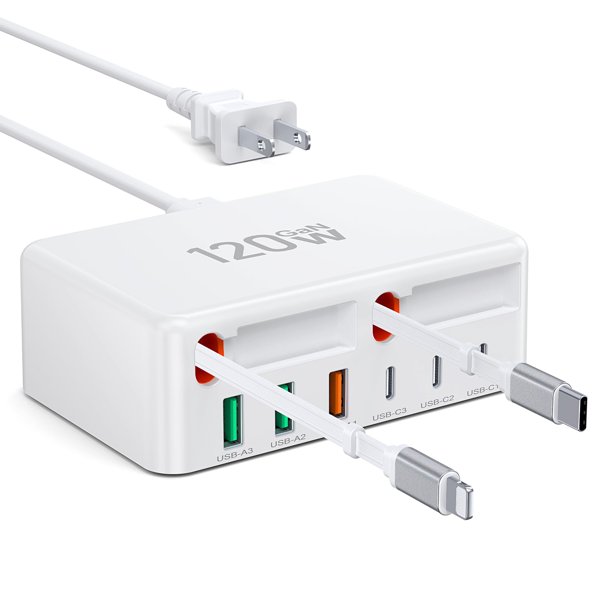 6-in-1 USB Charger - Charge 6 Devices! -12