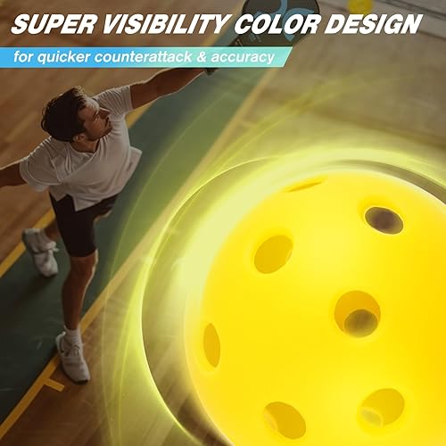 Miniatura 5 de OMDEX Pickleball Balls, Indoor Outdoor Pickleball Balls 6-Pack, Premium & Durable Pickle Balls, Pickleball Accessories for Pickleball Paddle, Pickle