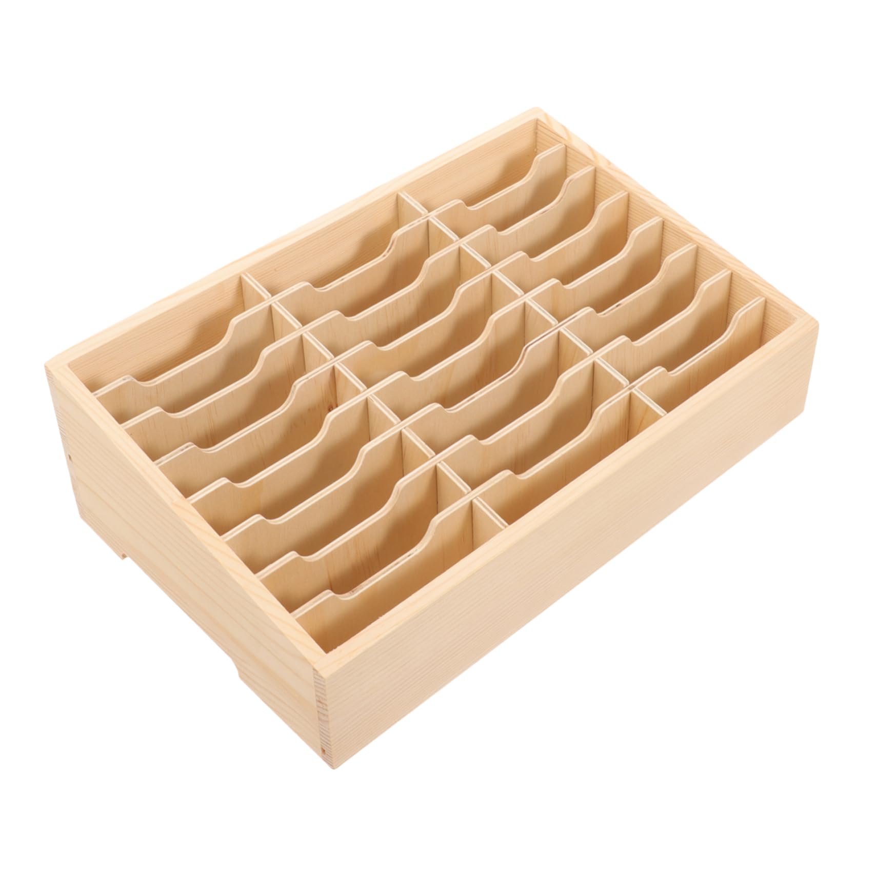 Soporte Multifuncional Móvil De Madera Con Múltiples Compartimentos Caja Organizadora De Escritorio Para Aula Oficina y Hogar Almacenamiento Ordenado De Teléfonos Celulares